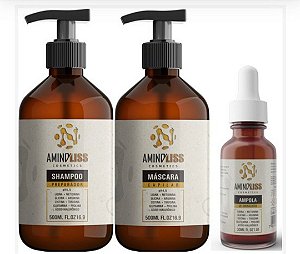 PROGRESSIVA ORGANICA SEM FORMOL AMINOLISS SEM ARDENCIA SEM DESCONFORTO LISO NATURAL 3X1