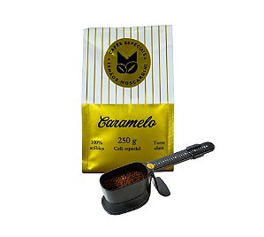 Kit Café Caramelo 250g + Balança Pressca