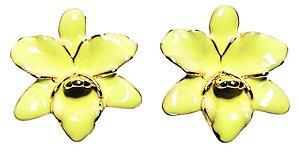BRINCO FLOR ESMALTADA LIMA
