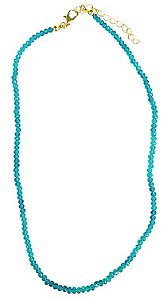 CHOKER MINI CRISTAL TURQUESA