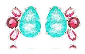 BRINCO GOTA TURMALINA - SHINE