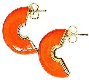 MEIA ARGOLA  LARANJA MÉDIA