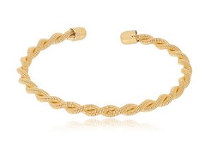 BRACELETE ARO MOLA TORCIDO DOURADO
