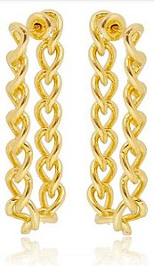 BRINCO CORRENTE GROUMET DOURADO