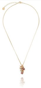 COLAR COM PINGENTE DE PÉROLAS MULTICOLORIDAS