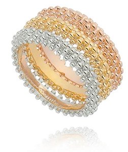 TRIO DE ANÉIS MIX DE BANHOS