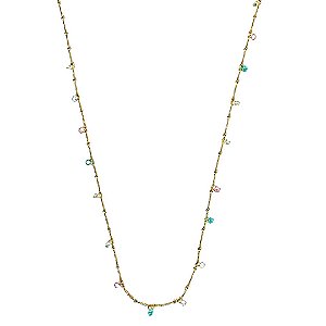 COLAR LONGO POÁS E PONTO DE LUZ