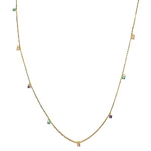 COLAR LONGO COM PONTO DE LUZ