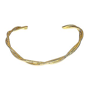 GARGANTILHA TORCIDA DOURADA