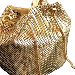 BOLSA STRASS DOURADA
