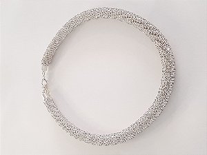 COLAR STRASS PRATA