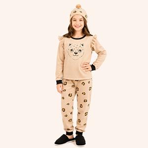 Pijama Feminino Moletinho Juvenil | Marca: Cia do Corpo | Código: 5103