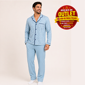 Pijama Azul Creta - Masculino | Estilo e Conforto