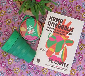 KIT COPO+LIVRO HOMO INTEGRALIS SEJA PARTE NÃO VIAVA A PARTE