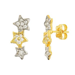 Brinco Mini Ear Cuff de Estrelas Órion