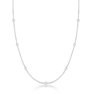 Colar de Bolinhas Banhado a Prata Alana