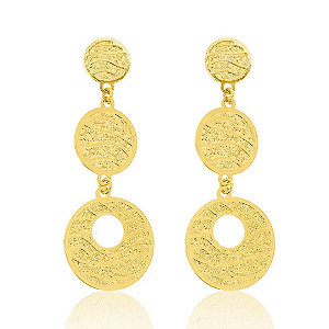 Brinco Gabriella com Pingentes Redondos