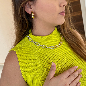 Brinco de Argola Tubo