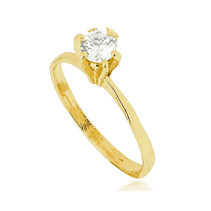 Anel Solitário Patrícia