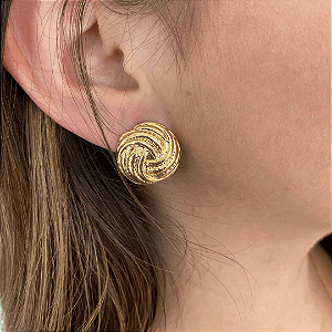 Brinco Botão Fernanda