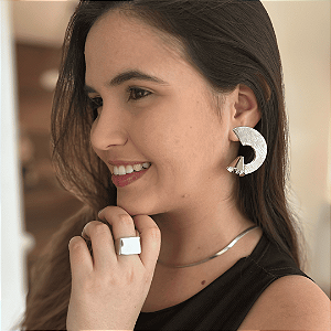 Anel Topo Quadrado Isadora