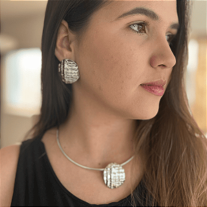 Conjunto Chocker e Brinco Laura