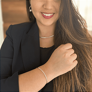 Conjunto Chocker e Pulseira Clara