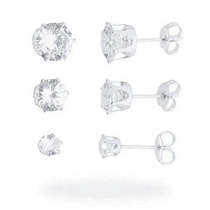 Trio de Brincos Ponto de Luz