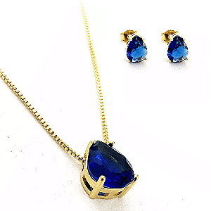 Conjunto Colar & Brinco Gota