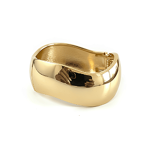 Bracelete Orgânico Folheado a Ouro - Fluxo