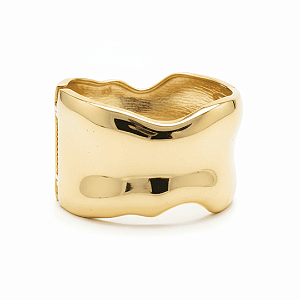 Bracelete Orgânico Folheado a Ouro - Poder Bruto