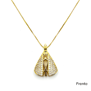 Colar Nossa Senhora Aparecida Dupla Face