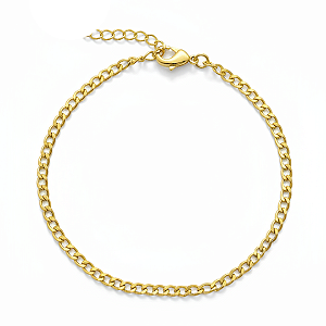 Pulseira Elo Grumet Banhada a Ouro Isis