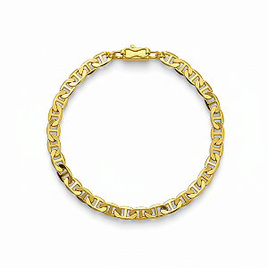 Pulseira Masculina Piastrine Banhada a Ouro - Lorenzo