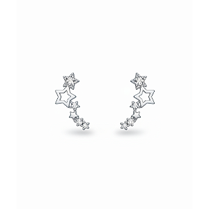 Ear Cuff Estrelas Banhado a Prata – Lyra