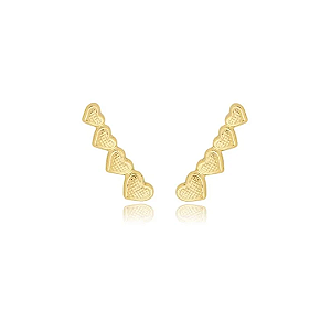 Mini Ear Cuff de Corações Manuela