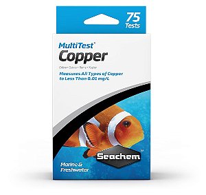 MULTITEST: COPPER 75 TESTES  -  SEACHEM