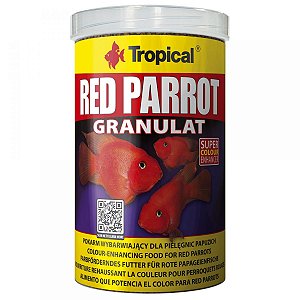 RAÇÃO RED PARROT GRANULAT - POTE 100G  -  TROPICAL