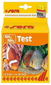 SERA NH4/NH3-TEST 15ML (Teste de amônia/amônio doce/salgada)