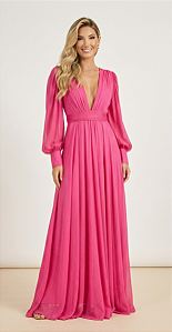 Vestido Longo Atena Pink