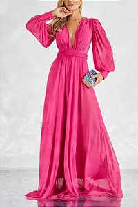 Vestido Longo Atena Pink