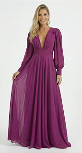 Vestido Longo Atena Roxo
