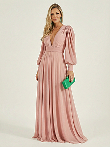 Vestido Longo Atena Rose
