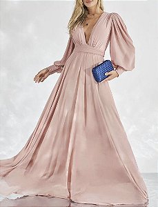 Vestido Longo Atena Rose