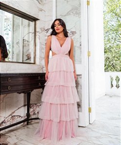 Vestido Longo Verona Rose