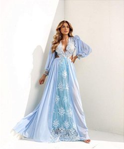 Vestido Longo Alanis Azul Serenity