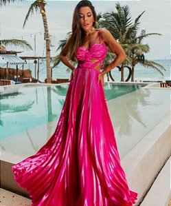 Vestido Longo Brigitti Pink