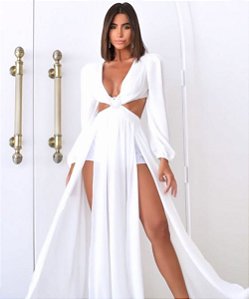 Vestido Longo Paris Branco