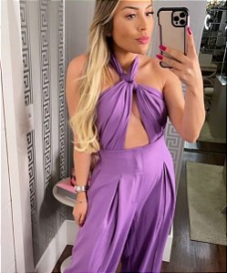 Conjunto em Alfaiataria Missy Lilás