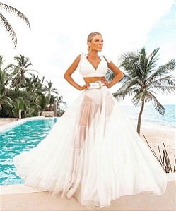 Conjunto Longo em Micro-Tule Yana OFF